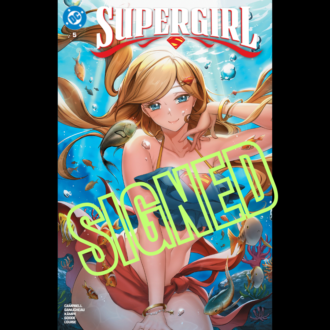 SUPERGIRL#5 RACHTA LIN TRADE FOIL VARIANT, COLOR SIGNATURE+COA