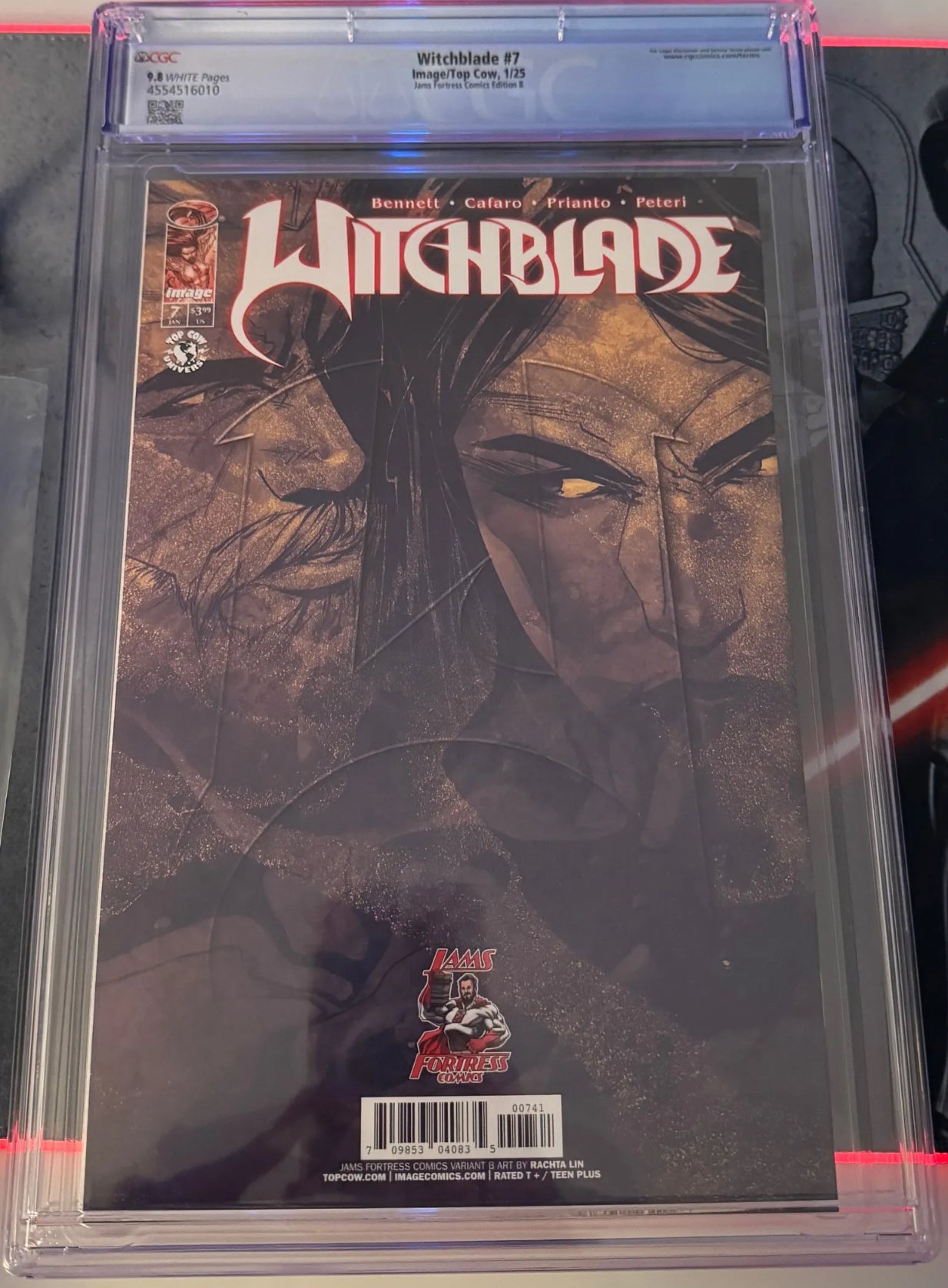 WITCHBLADE #7 RACHTA LIN COLOR SPLASH VIRGIN/ JAMS FORTRESS EXCLUSIVE CGC 9.8