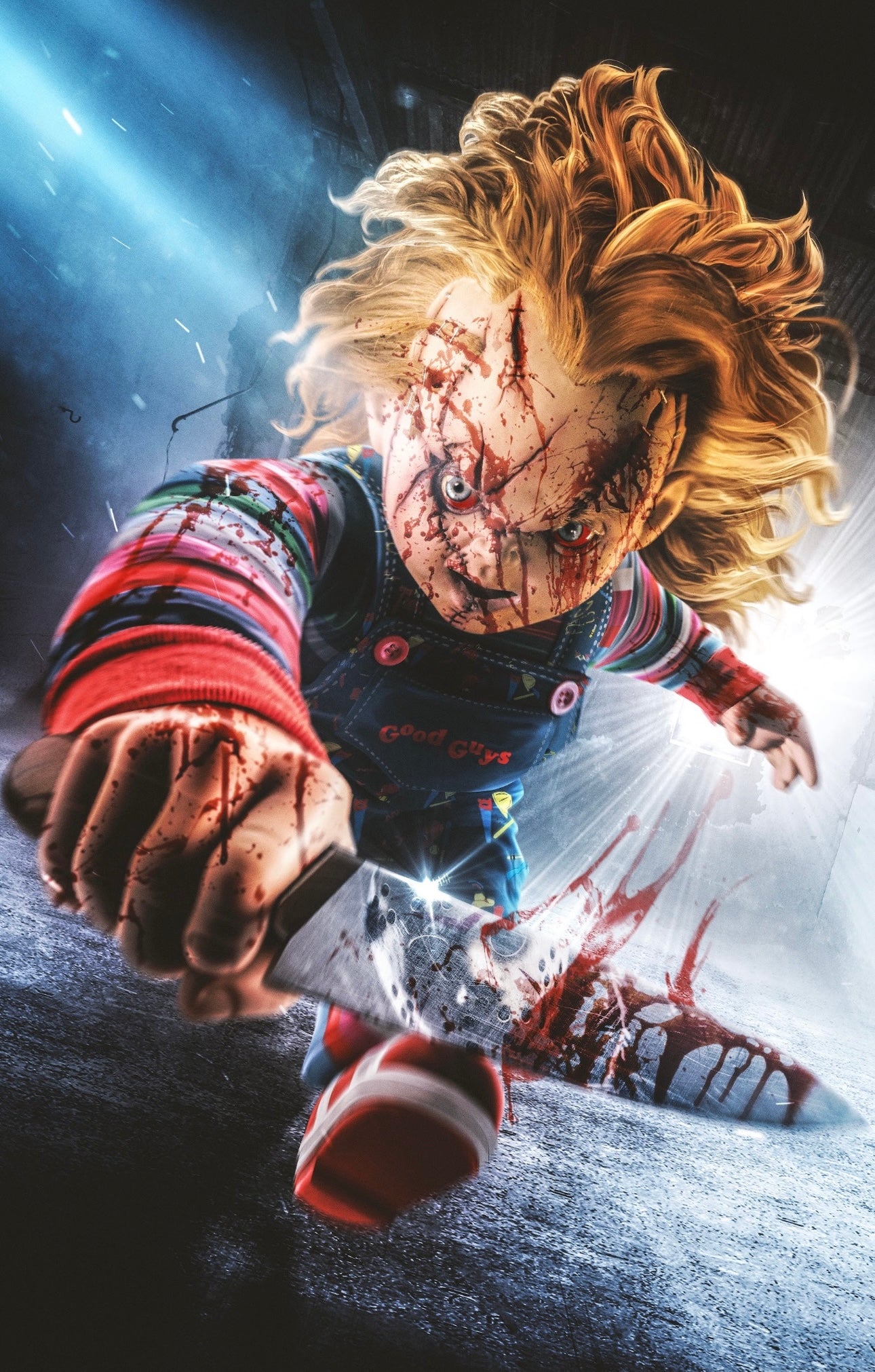 ORBIT: BIRTH OF A SLASHER , ULTRARAW26 CHUCKY BLOODY SPOT FOIL VIRGIN