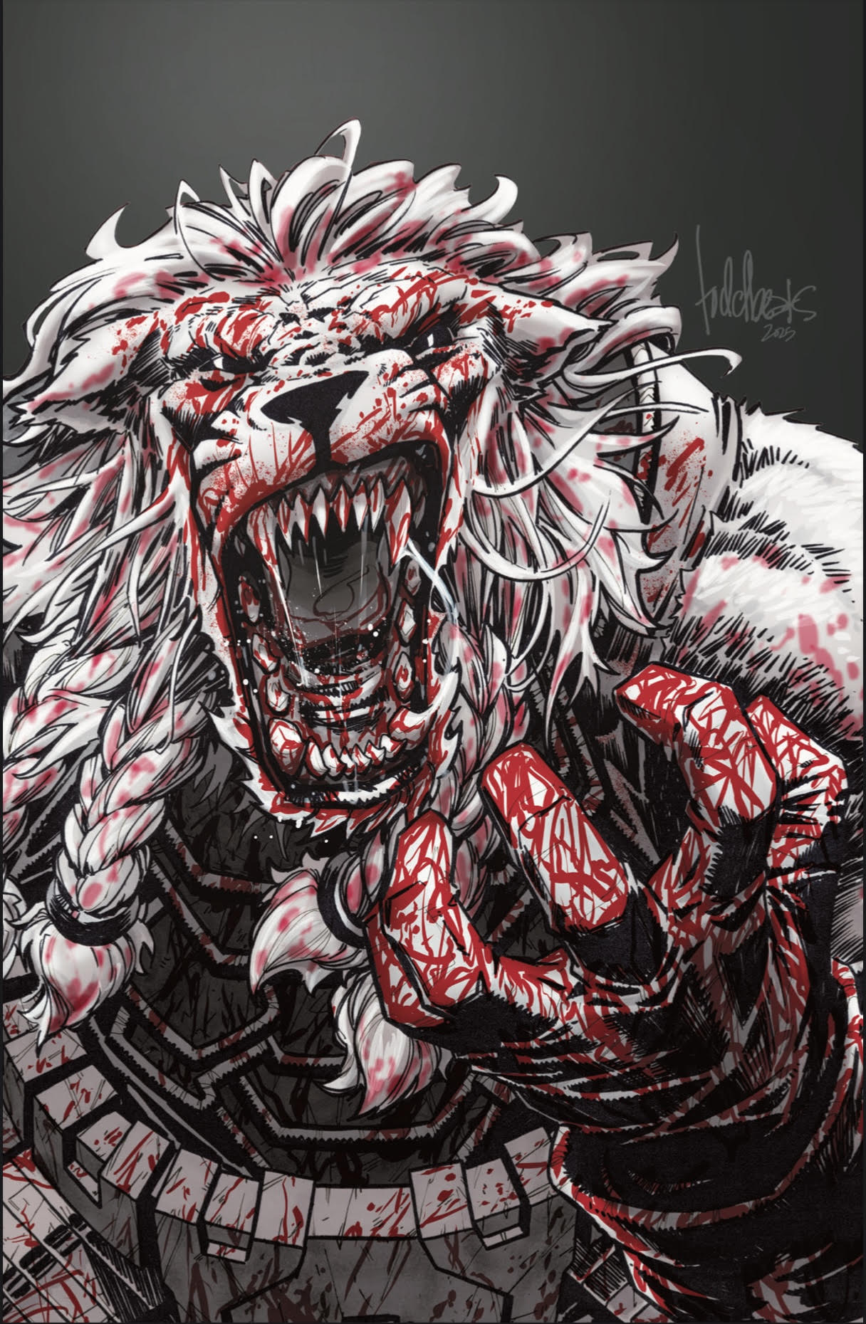 BATTLE BEAST #1 VIRGIN SPOT FOIL BLOODY TODD BEATS VARIANT/ JAMS FORTRESS EXCLUSIVE
