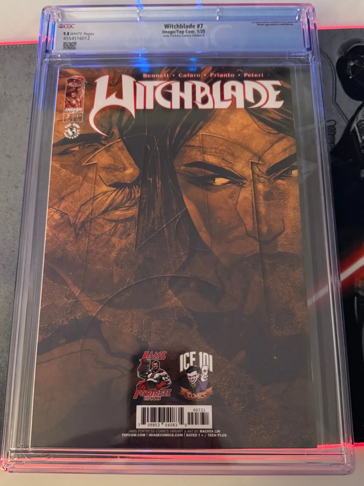 WITCHBLADE #7 RACHTA LIN FOIL VIRGIN/ JAMS FORTRESS EXCLUSIVE CGC 9.8