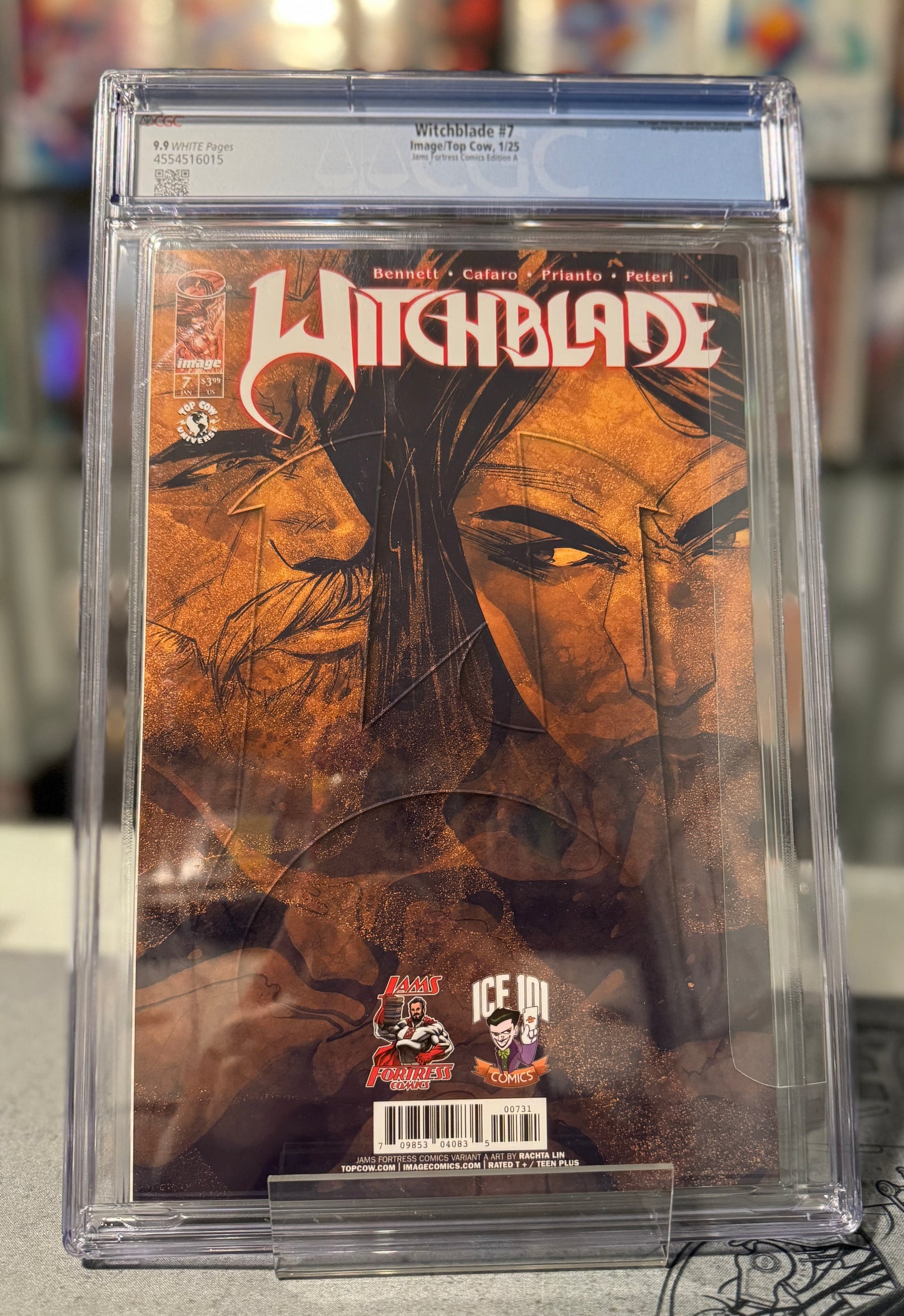 WITCHBLADE #7 RACHTA LIN FOIL VIRGIN/ JAMS FORTRESS EXCLUSIVE CGC 9.9