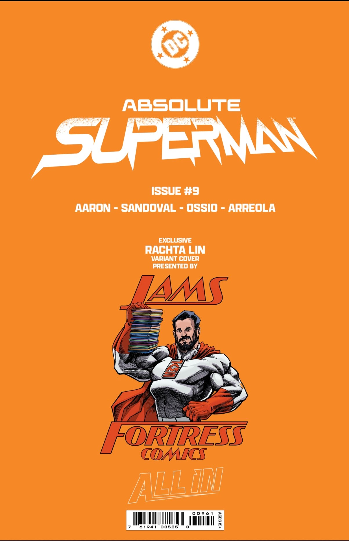 ABSOLUTE SUPERMAN #9 FOIL RACHTA LIN FOIL VARIANT, JAMS FORTRESS EXCLUSIVE
