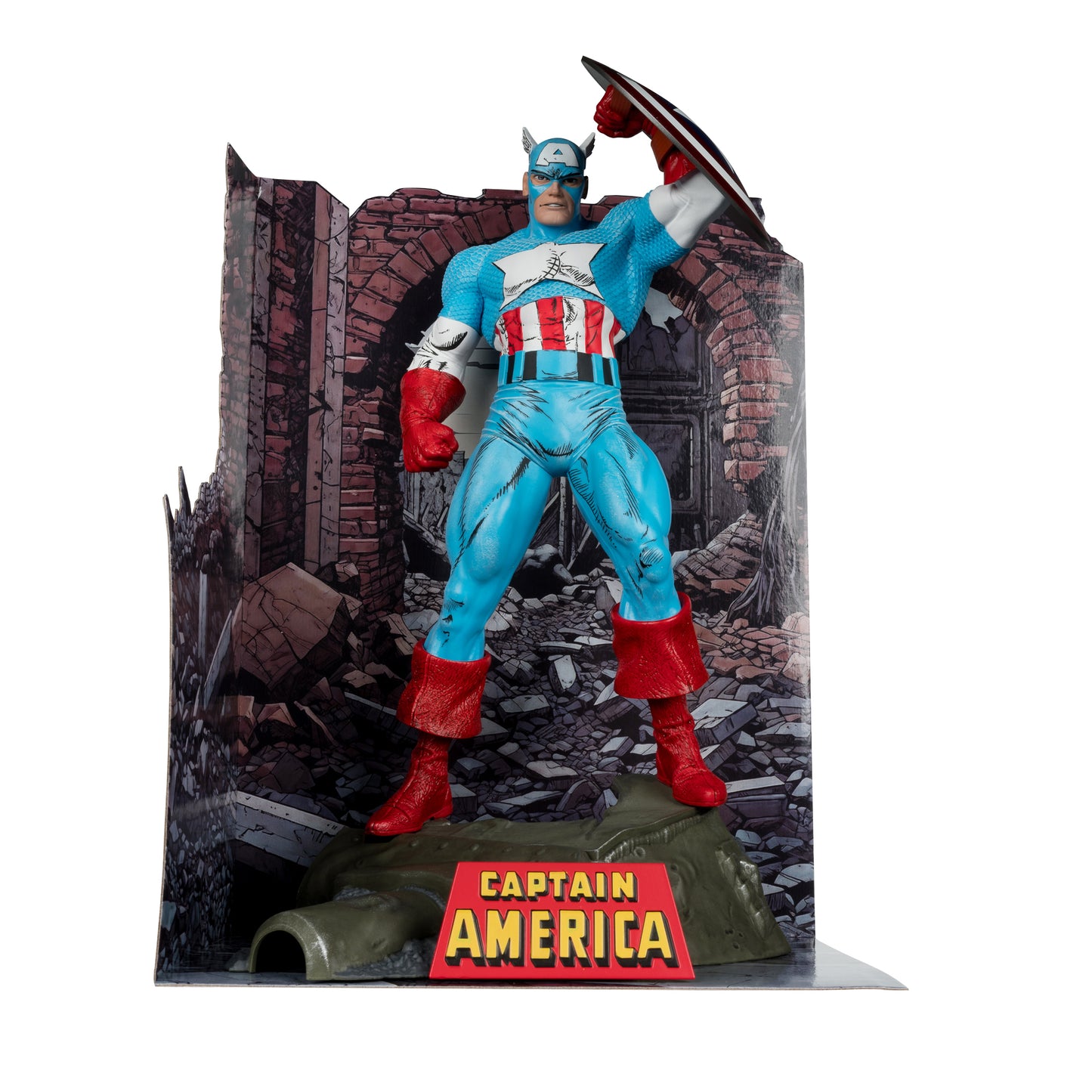 MCFARLANE MARVEL WV1 ASM #323 CAPTAIN AMERICA 1/6 SCALE FIG