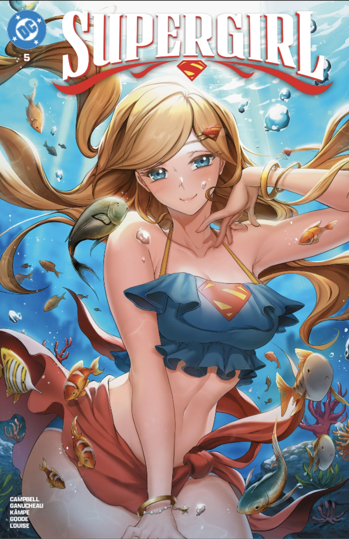 SUPERGIRL#5 RACHTA LIN TRADE FOIL VARIANT, JAMS FORTRESS EXCLUSIVE