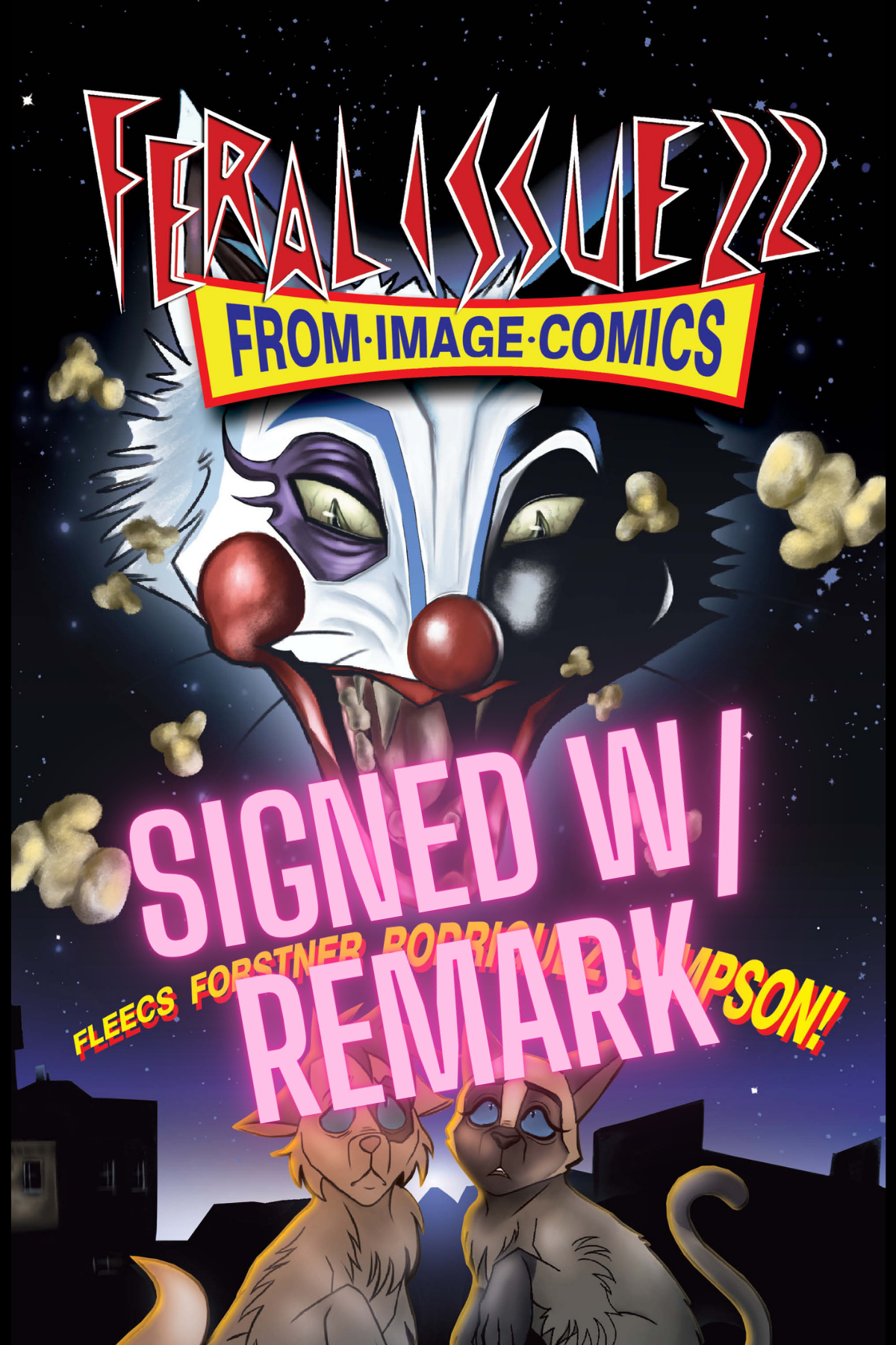 FERAL ISSUE 22, SAMMII EXCLUSIVE CARDSTOCK TRADE SIGNED W/REMARK