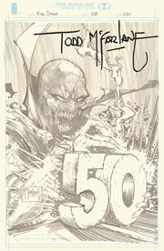 KING SPAWN #50 CVR H INC 1:1000 TODD MCFARLANE VIRGIN SIGNED W SKETCH VAR THIS INCLUDES ALL 8 COVERS