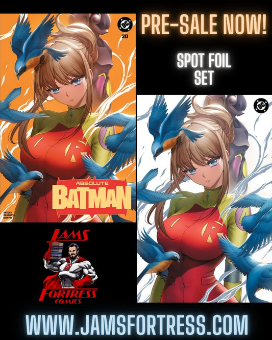 ABSOLUTE BATMAN #20, RACHTA LIN EXCLUSIVE TRADE/VIRGIN SPOT FOIL SET