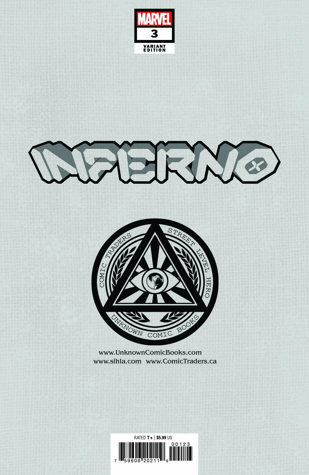 Inferno #3 (Of 4) Unknown Comics David Nakayama Exclusive Virgin Color Bleed Var (11/24/2021) (12/08/2021)