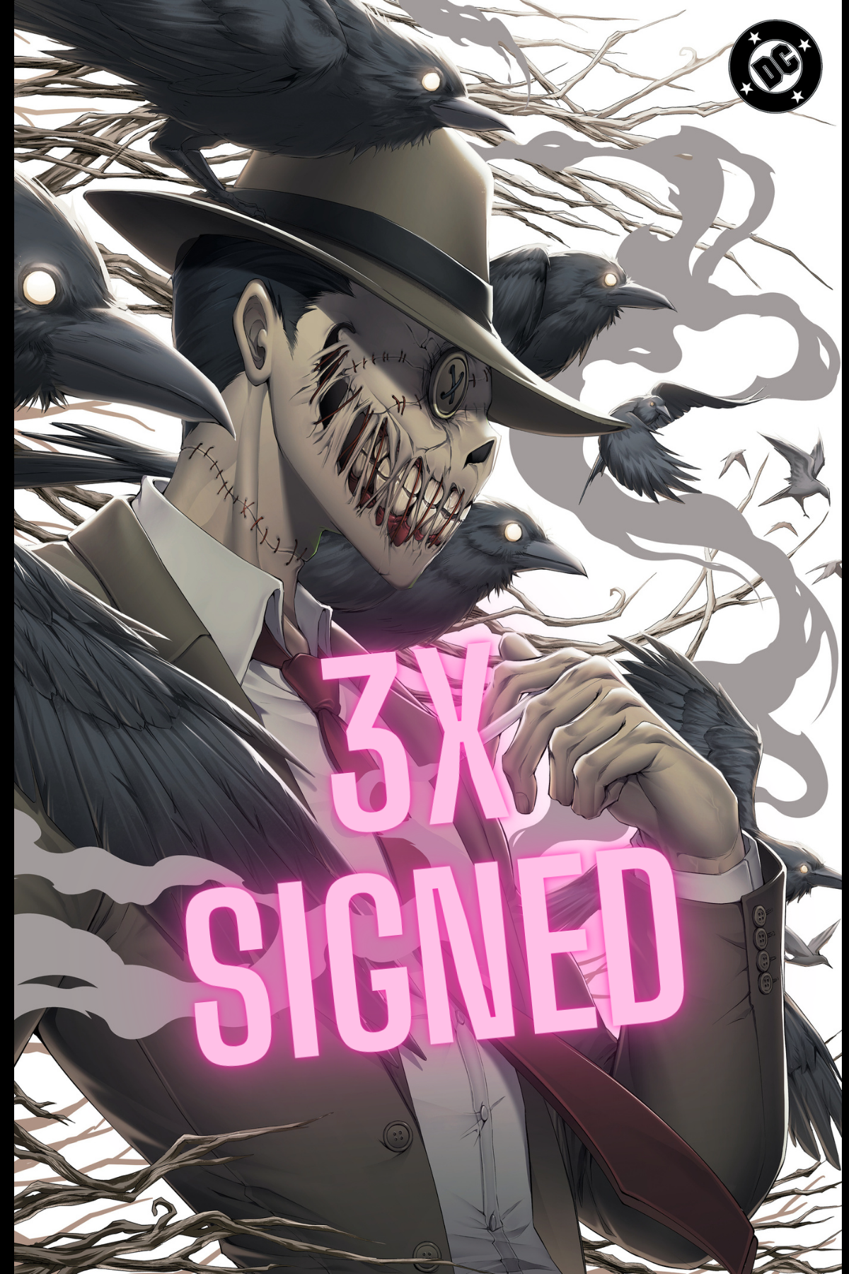 ABSOLUTE BATMAN #19, SPOT FOIL VIRGIN- 3 X SIGNED, RACHTA LIN, DRAGOTTA, SNYDER
