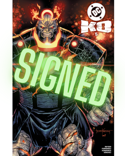 DC K.O #5, REG. SIGNED TYLER KIRKHAM SPOT FOIL TRADE