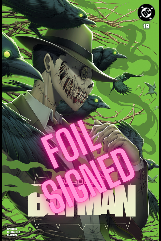 ABSOLUTE BATMAN #19, SPOT FOIL TRADE SIGNED