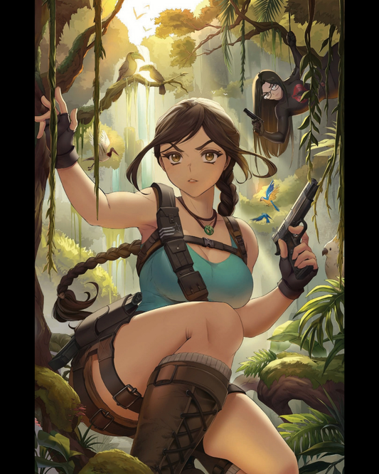 GI JOE A REAL AMERICAN HERO TOMB RAIDER #1 VIRGIN FOIL, RACHTA LIN NYCC