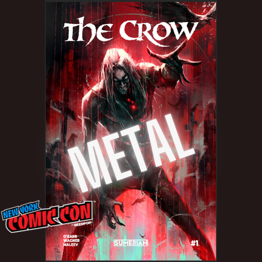 THE CROW :DEAD TIME ISSUE 1 ,IVAN TAO EXCLUSIVE TRADE METAL COVER NYCC