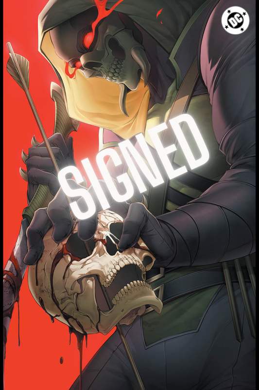 ABSOLUTE GREEN ARROW #1, RACHTA LIN EXCLUSIVE SPOT FOIL VIRGIN SIGNED
