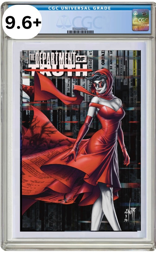 CGC 9.6/9.8 DEPARTMENT OF TRUTH 25 WRAP AROUND COVER JAMS FORTRESS EXCLUSIVE, ART BY: JORDAN NOIR (Copy)