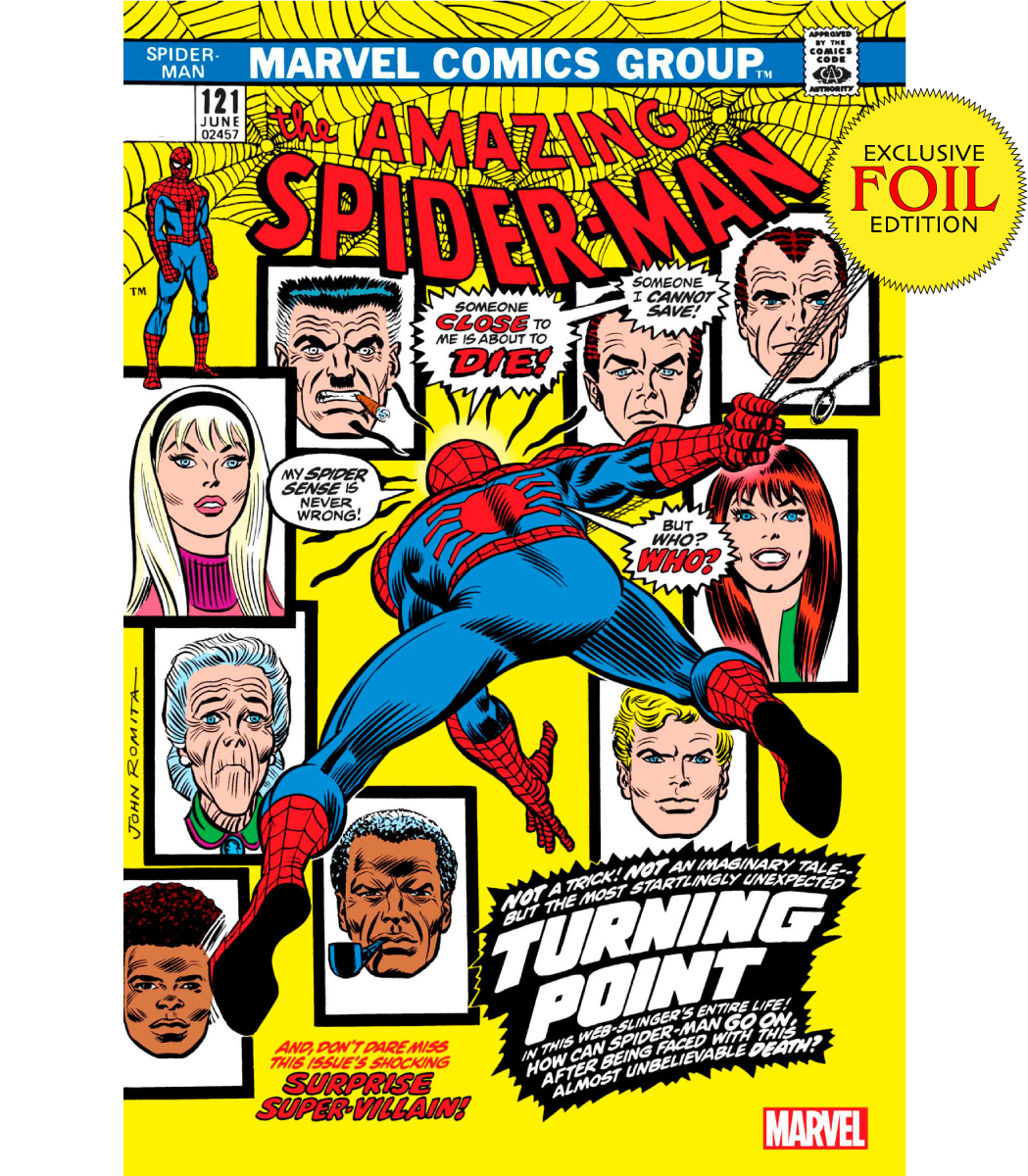 [Foil] Amazing Spider-Man #121 Facsimile Edition Unknown Comics John Romita Exclusive Var (06/14/2023)