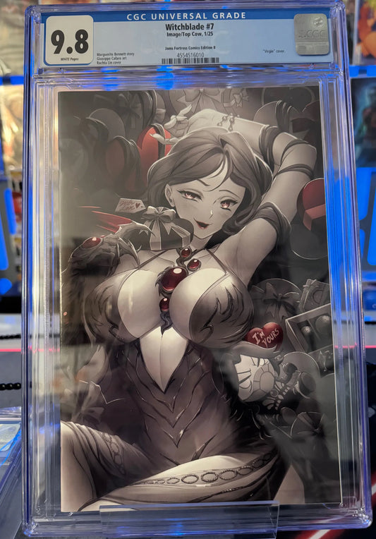 WITCHBLADE #7 RACHTA LIN COLOR SPLASH VIRGIN/ JAMS FORTRESS EXCLUSIVE CGC 9.8
