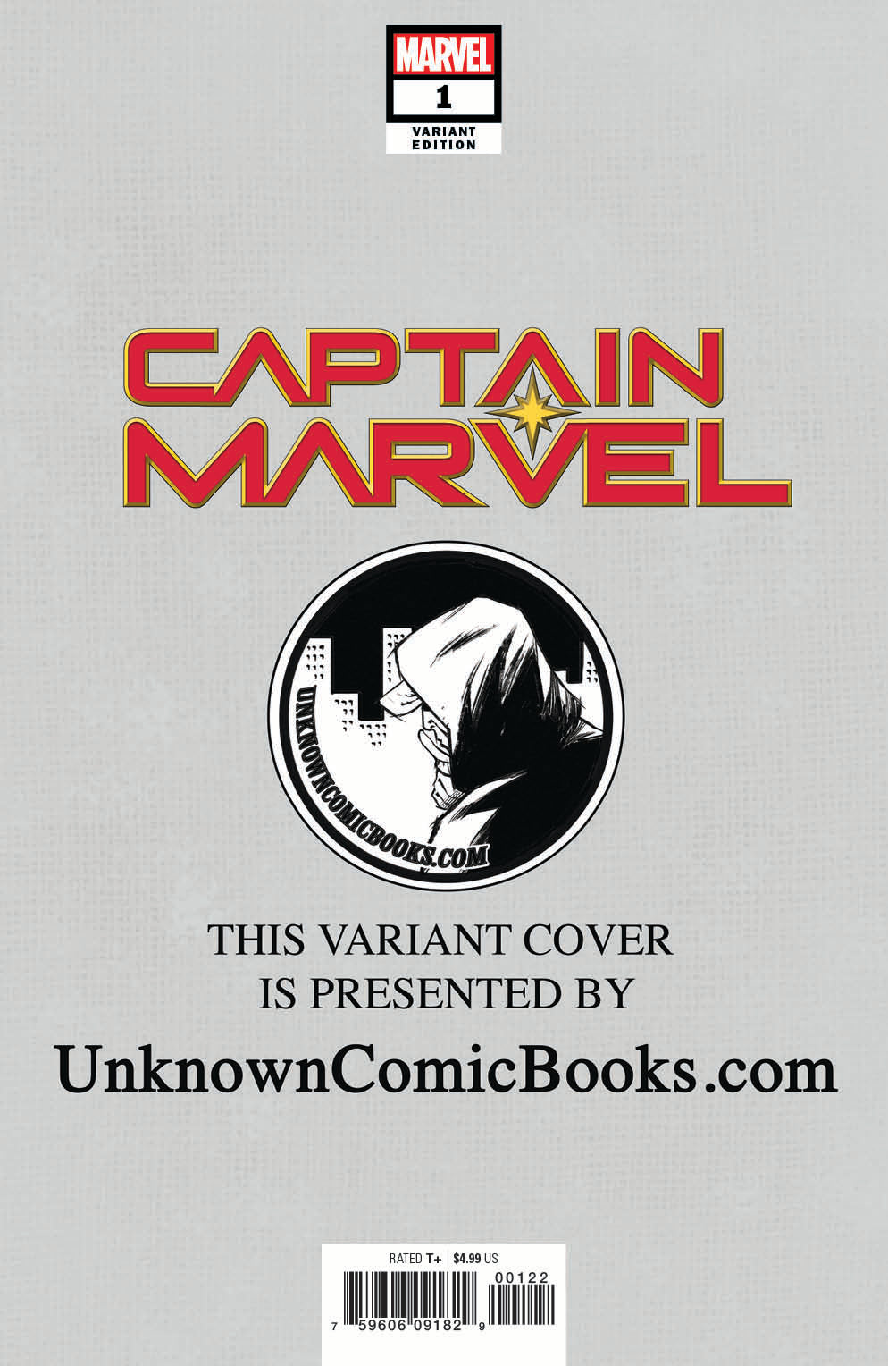 Captain Marvel #1 Unknown Comic Books Exclusive Anacleto Cvr A 1/9/2019