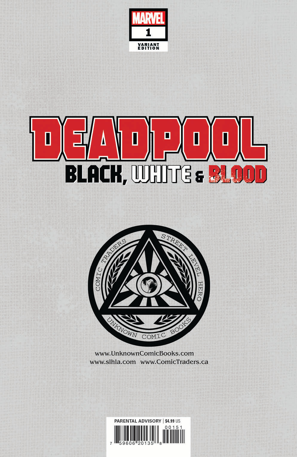 Deadpool Black White Blood #1 (Of 5) Unknown Comics Tyler Kirkham Exclusive Var (08/04/2021)