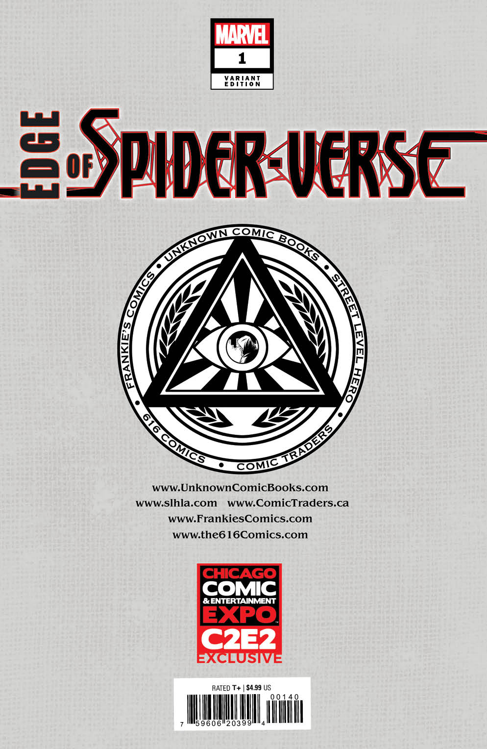 Edge Of Spider-Verse #1 Unknown Comics Tyler Kirkham Exclusive C2E2 Silver Var (11/02/2022)