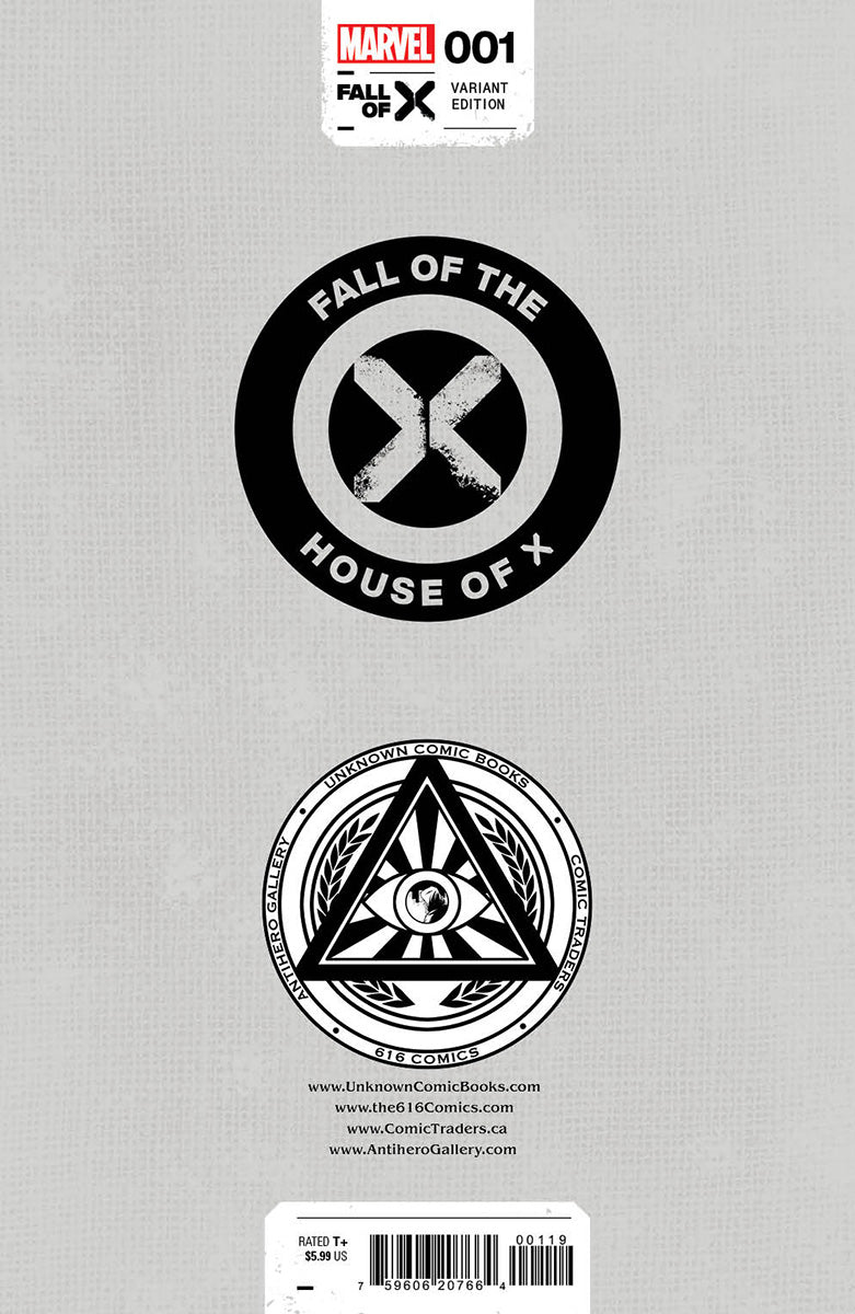 Fall Of The House Of X #1 [Fhx] Unknown Comics Nathan Szerdy Exclusive Virgin Var (01/03/2024)