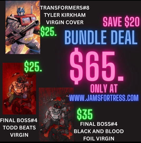 JAMS FORTRESS EXCLUSIVE BUNDLE DEAL 3 COMICS