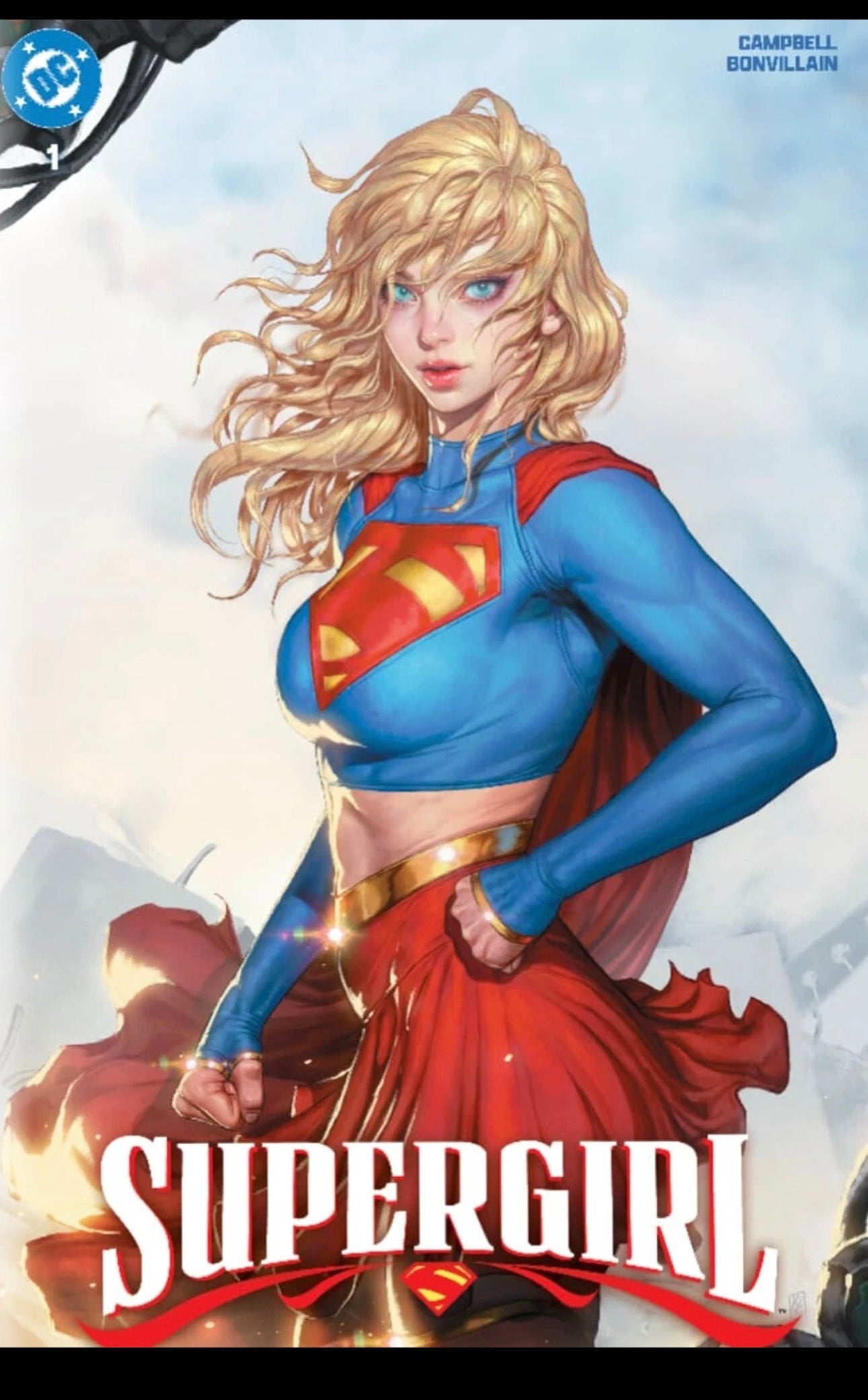 Supergirl 1 , cover artist EOM set foil and trade