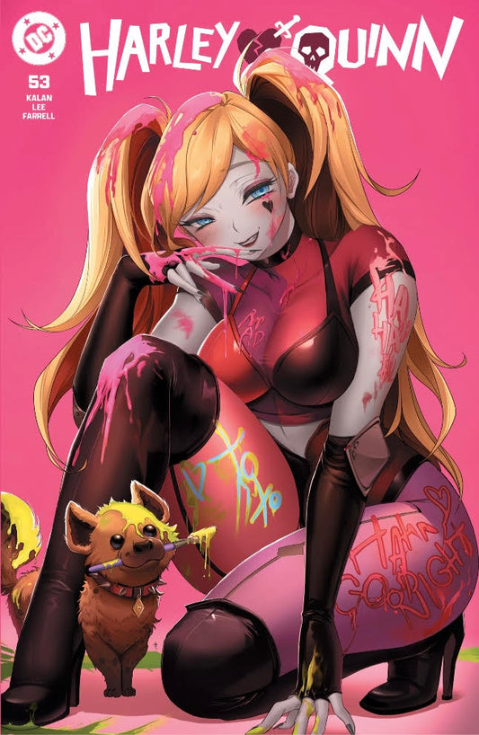 HARLEY QUINN #53 RACHTA LIN TRADE CARDSTOCK VARIANT, JAMS FORTRESS EXCLUSIVE