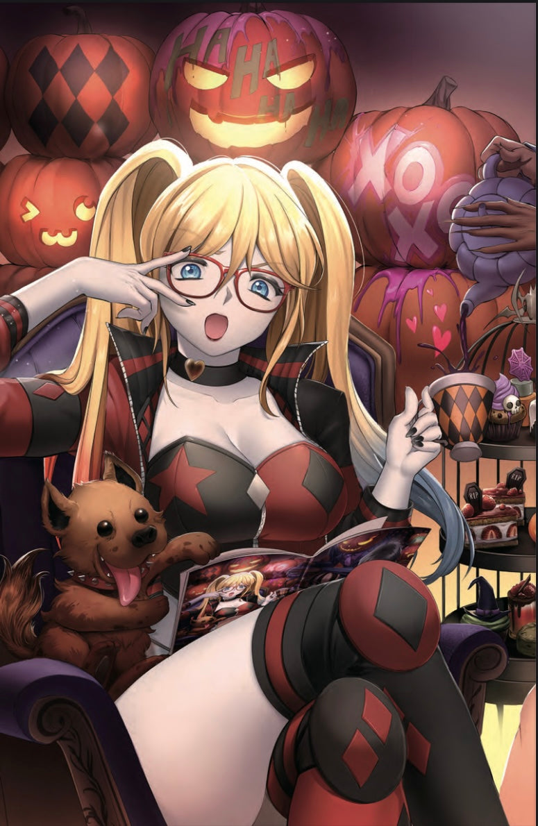 HARLEY QUINN X ELVIRA #2, RACHTA LIN VARIANT COVER A (CONNECTING COVER)