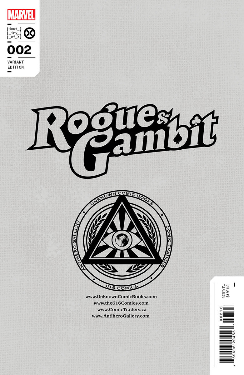 Rogue & Gambit #2 Unknown Comics David Nakayama Exclusive Var (04/05/2023)