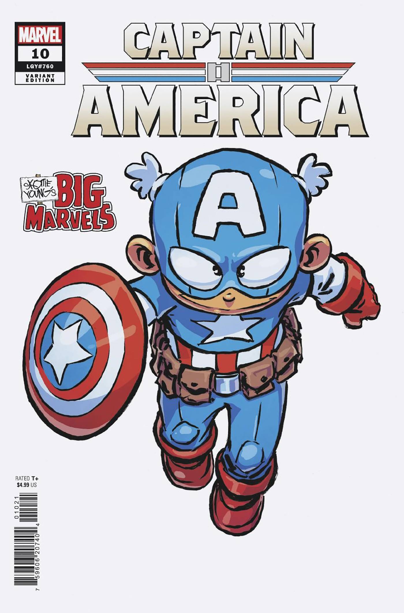 CAPTAIN AMERICA #10 SKOTTIE YOUNG BIG MARVEL VAR