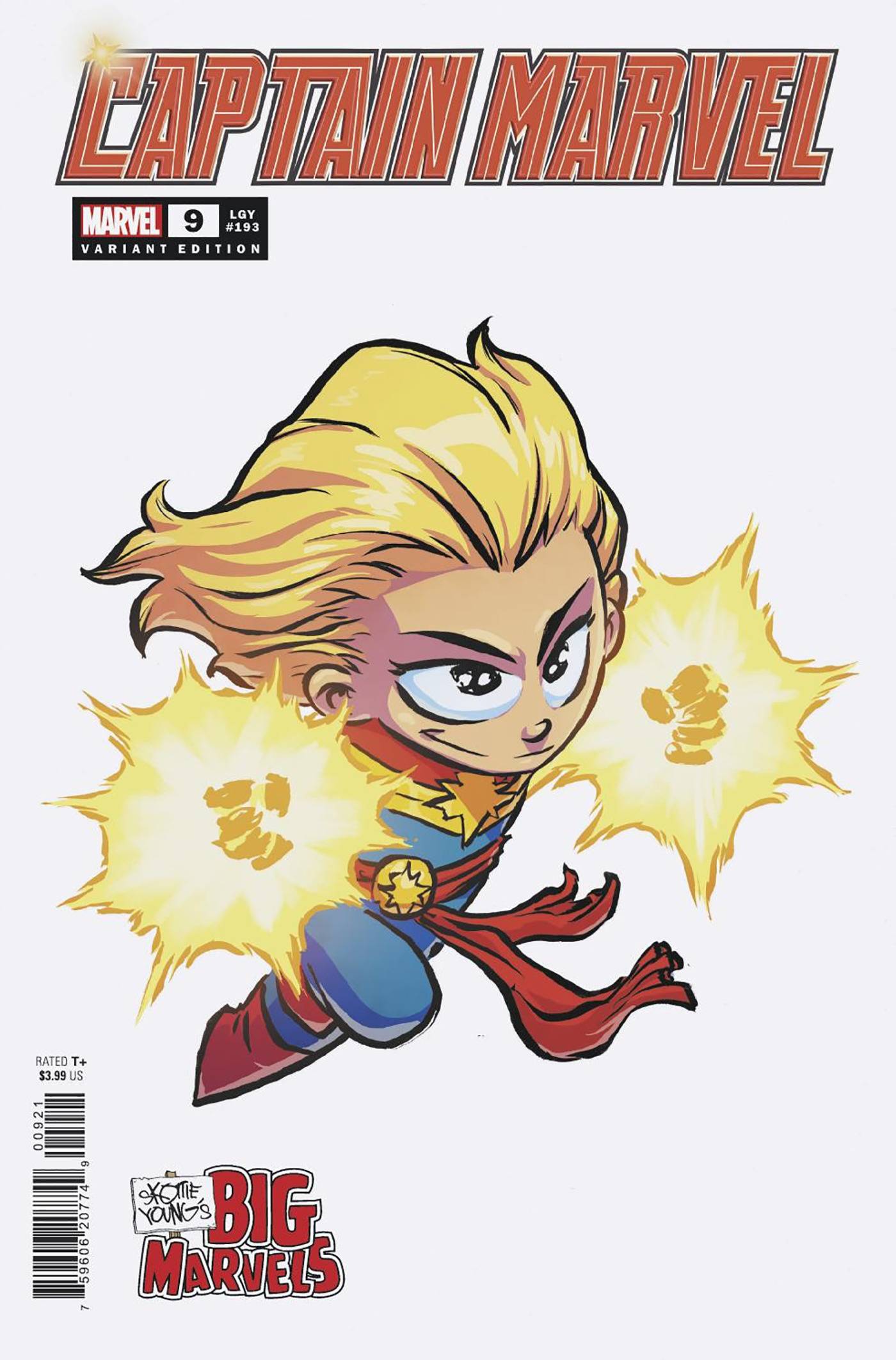 CAPTAIN MARVEL #9 SKOTTIE YOUNG BIG MARVEL VAR