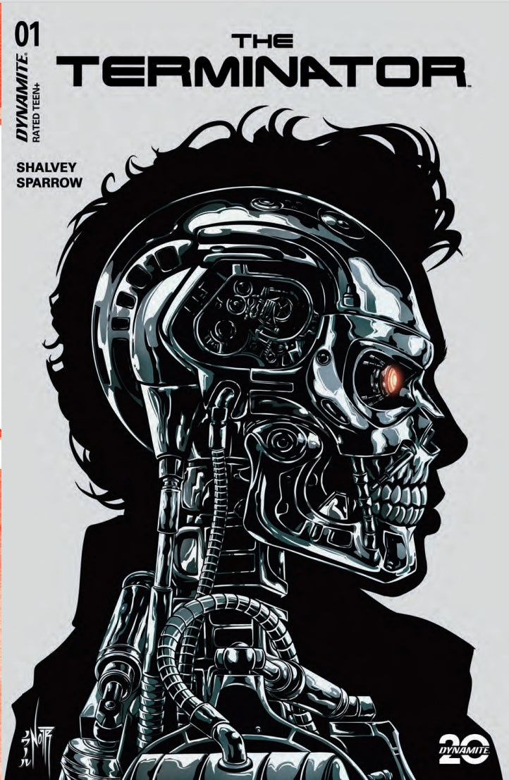 TERMINATOR #1 JORDAN NOIR METAL BLACK & WHITE VARIANT, JAMS FORTRESS EXCLUSIVE