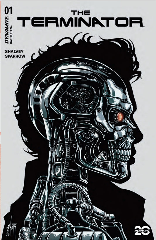 TERMINATOR #1 JORDAN NOIR BLACK & WHITE VARIANT, JAMS FORTRESS EXCLUSIVE