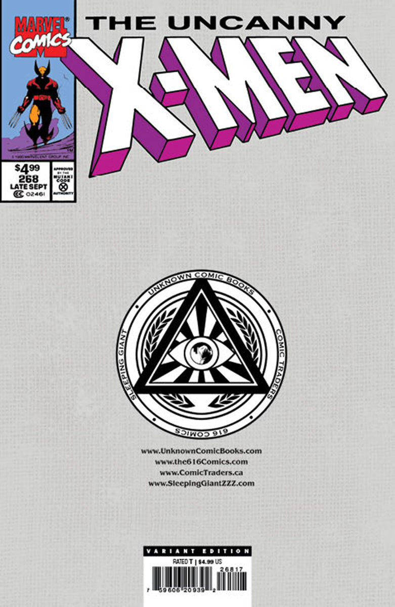 Uncanny X-Men 268 Facsimile Edition Unknown Comics Kaare Andrews Exclusive Virgin Var (02/28/2024)