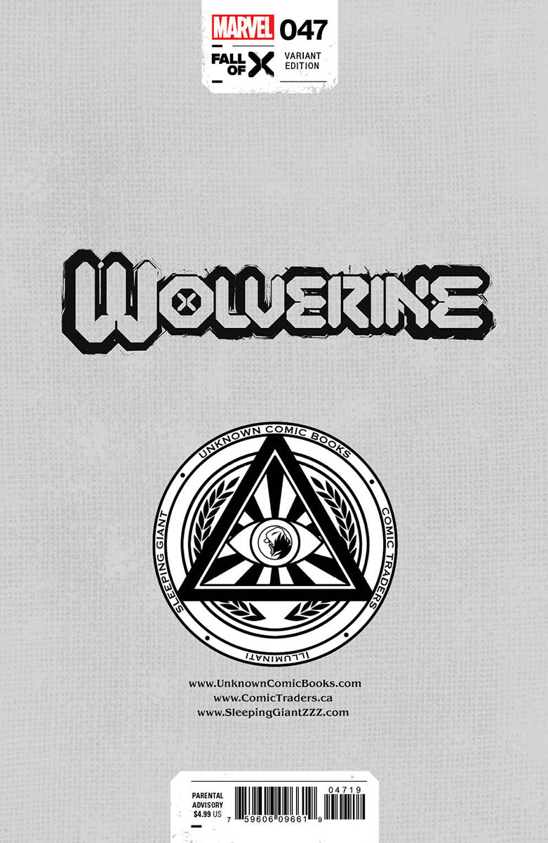 Wolverine #47 Unknown Comics Mico Suayan Exclusive Var (04/10/2024)