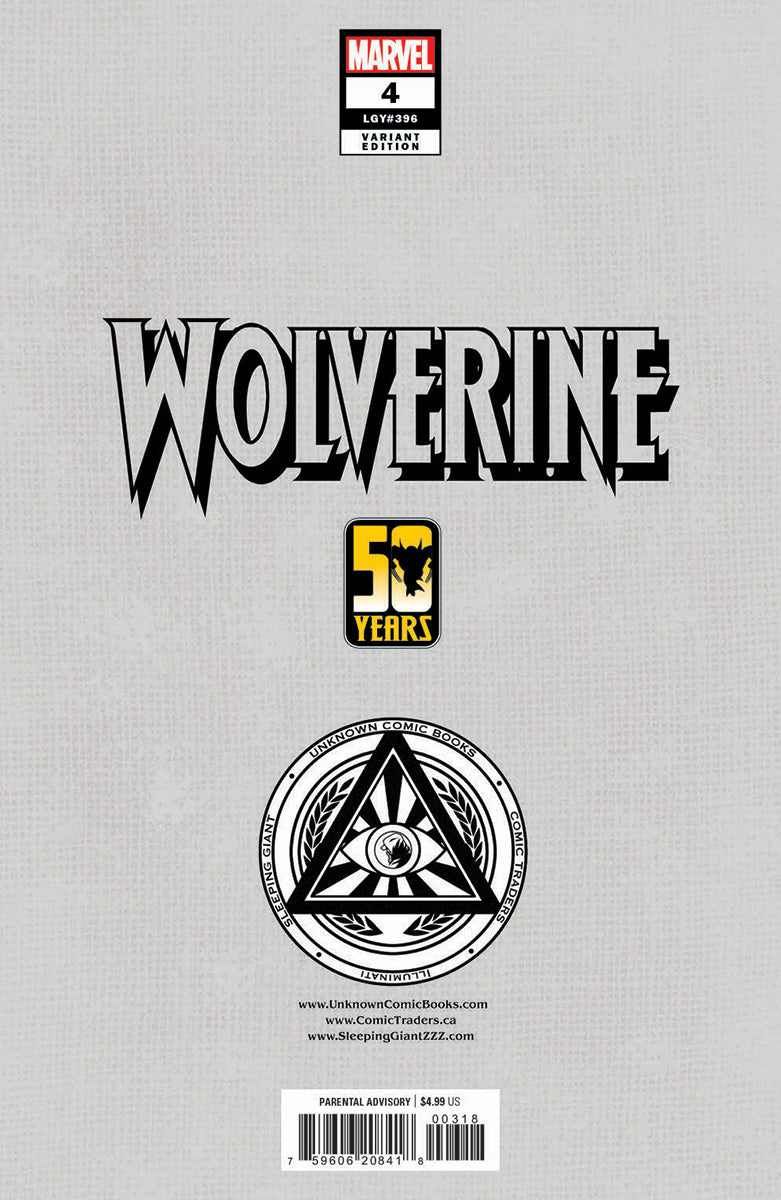 WOLVERINE #4 UNKNOWN COMICS RAFAEL GRASSETTI EXCLUSIVE VAR (12/04/2024)