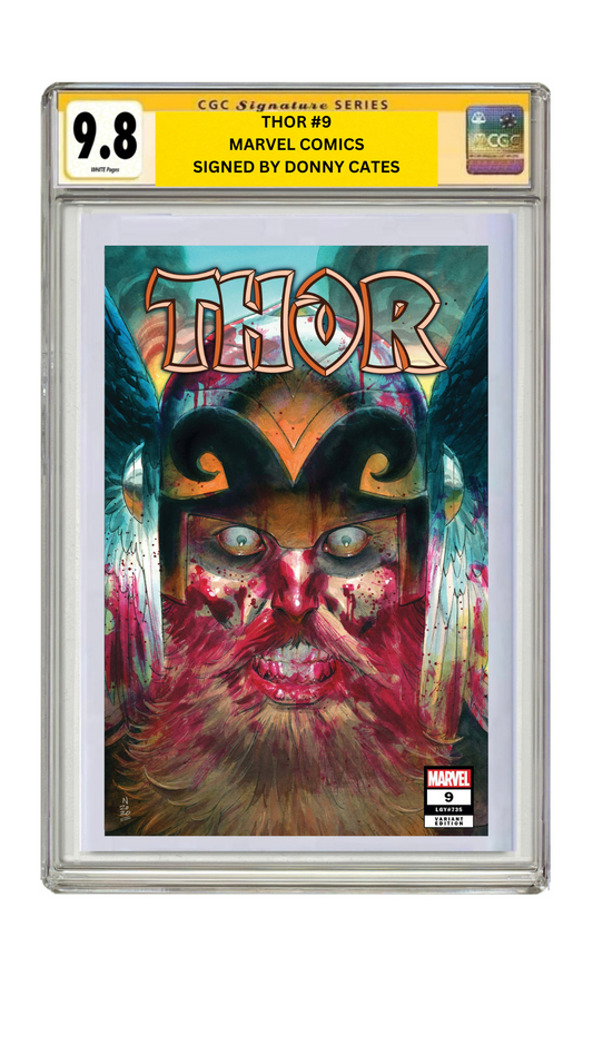 CGC 9.8 THOR #9 KLEIN VAR SIGNED BY DONNY CATES