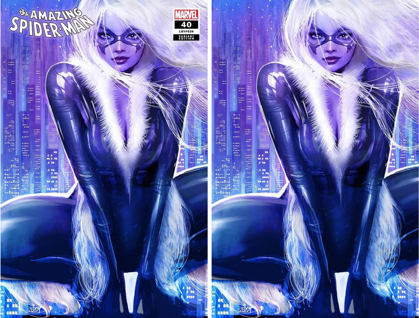 AMAZING SPIDER-MAN #40 (NATHAN SZERDY EXCLUSIVE BLACK CAT TRADE/VIRGIN VARIANT SET)