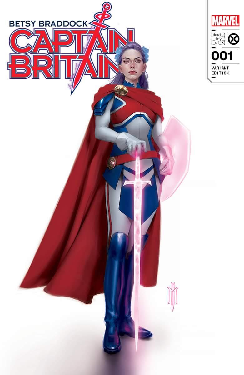 BETSY BRADDOCK: CAPTAIN BRITAIN #1 (MIGUEL MERCADO EXCLUSIVE TRADE/VIRGIN VARIANT SET)