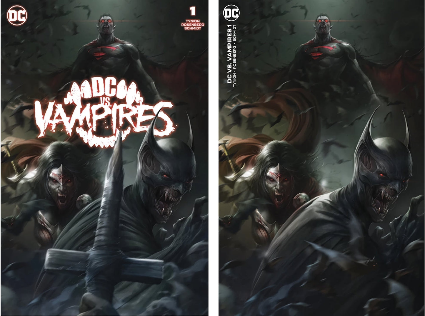 DC vs. VAMPIRES #1 (FRANCESCO MATTINA EXCLUSIVE TRADE/MINIMAL TRADE VARIANT SET) ~ DC Comics