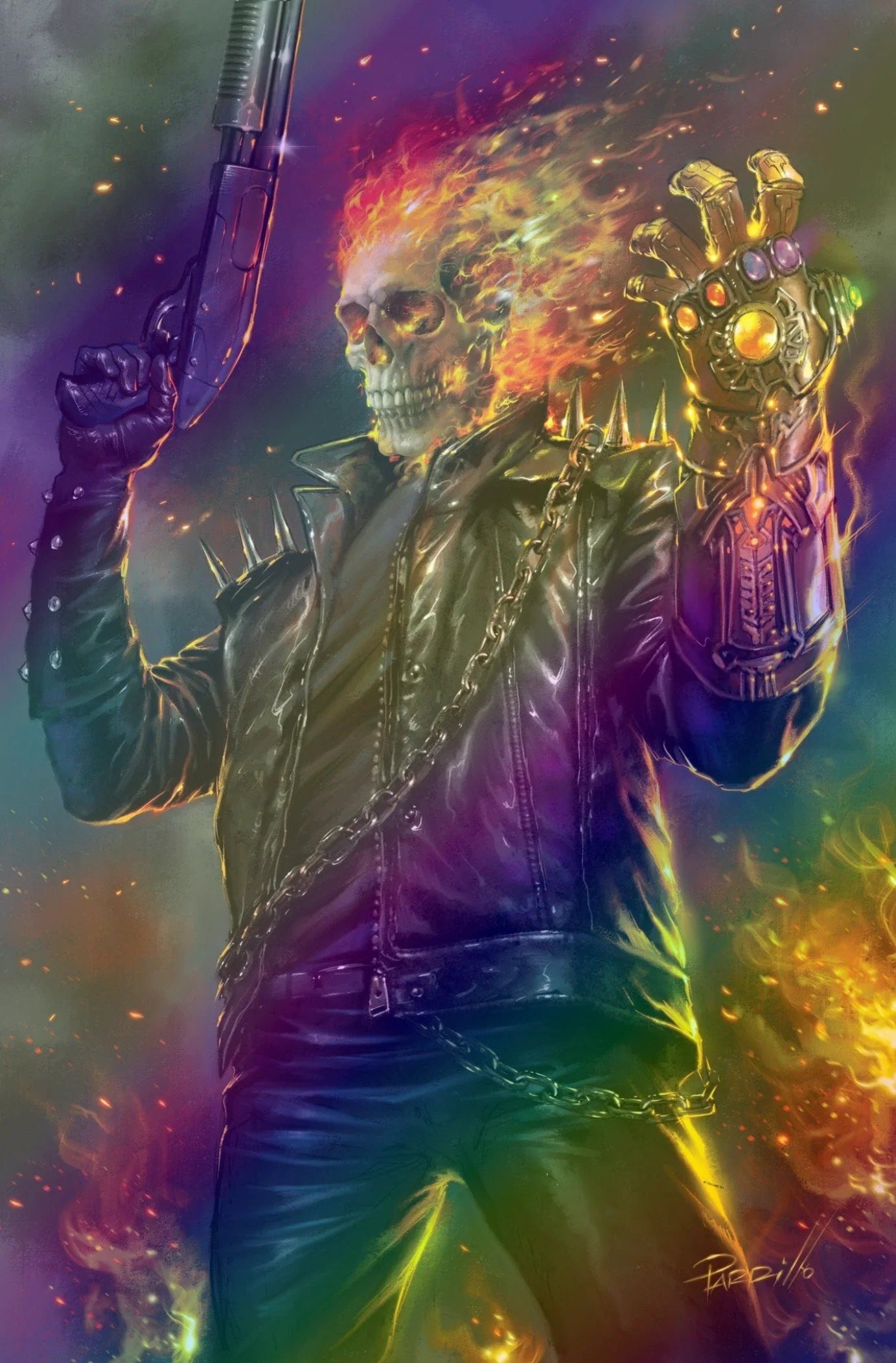 GHOST RIDER: FINAL VENGEANCE #1 (BEN SU & LUCIO PARRILLO FOIL CONVENTION EXCLUSIVE VARIANT SET)