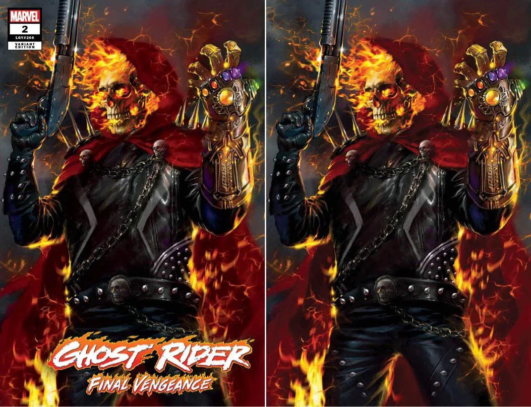 GHOST RIDER: FINAL VENGEANCE #2 (LUCIO PARRILLO EXCLUSIVE TRADE/VIRGIN VARIANT SET)(1ST RED HOOD GHOST RIDER)