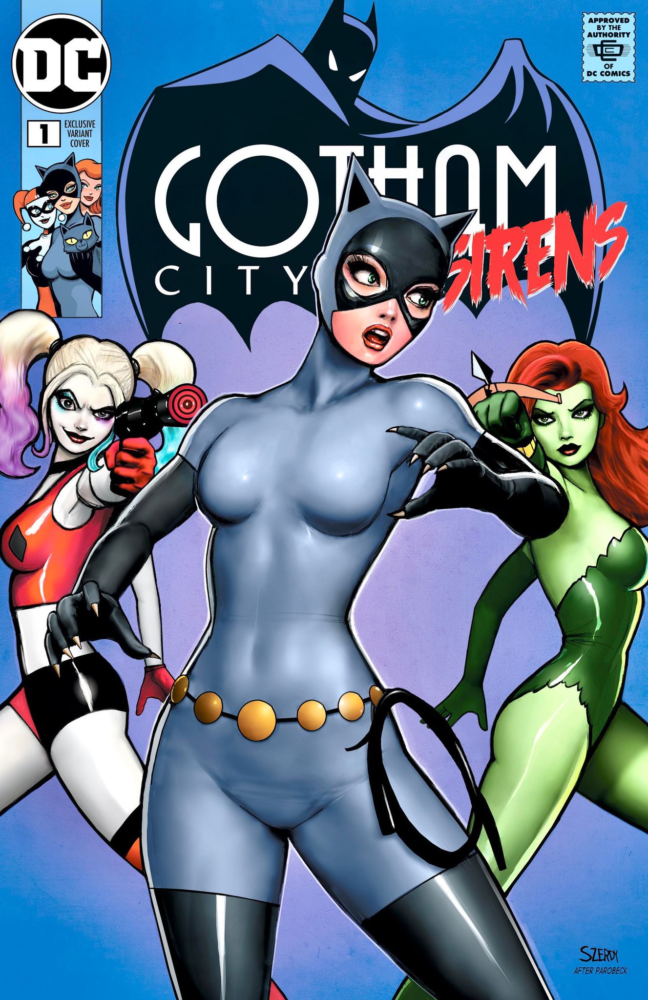 GOTHAM CITY SIRENS #1 (NATHAN SZERDY EXCLUSIVE HOMAGE VARIANT)(2024) COMIC BOOK ~ DC Comics