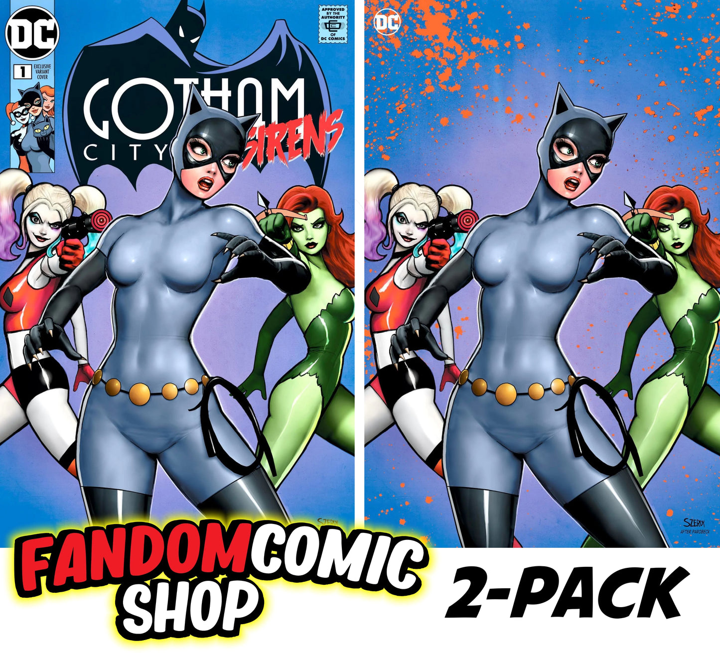 GOTHAM CITY SIRENS #1 (NATHAN SZERDY EXCLUSIVE TRADE/VIRGIN VARIANT SET)(2024) ~ DC Comics