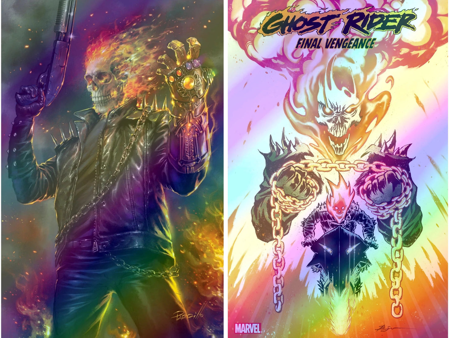 GHOST RIDER: FINAL VENGEANCE #1 (BEN SU & LUCIO PARRILLO FOIL CONVENTION EXCLUSIVE VARIANT SET)