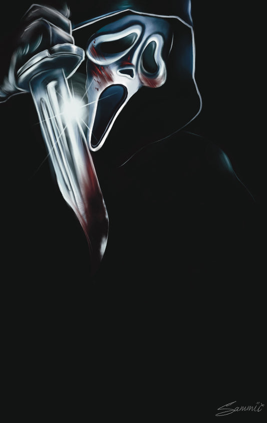 Tribute:Wes Craven, blank sketch cover by Samantha Medina