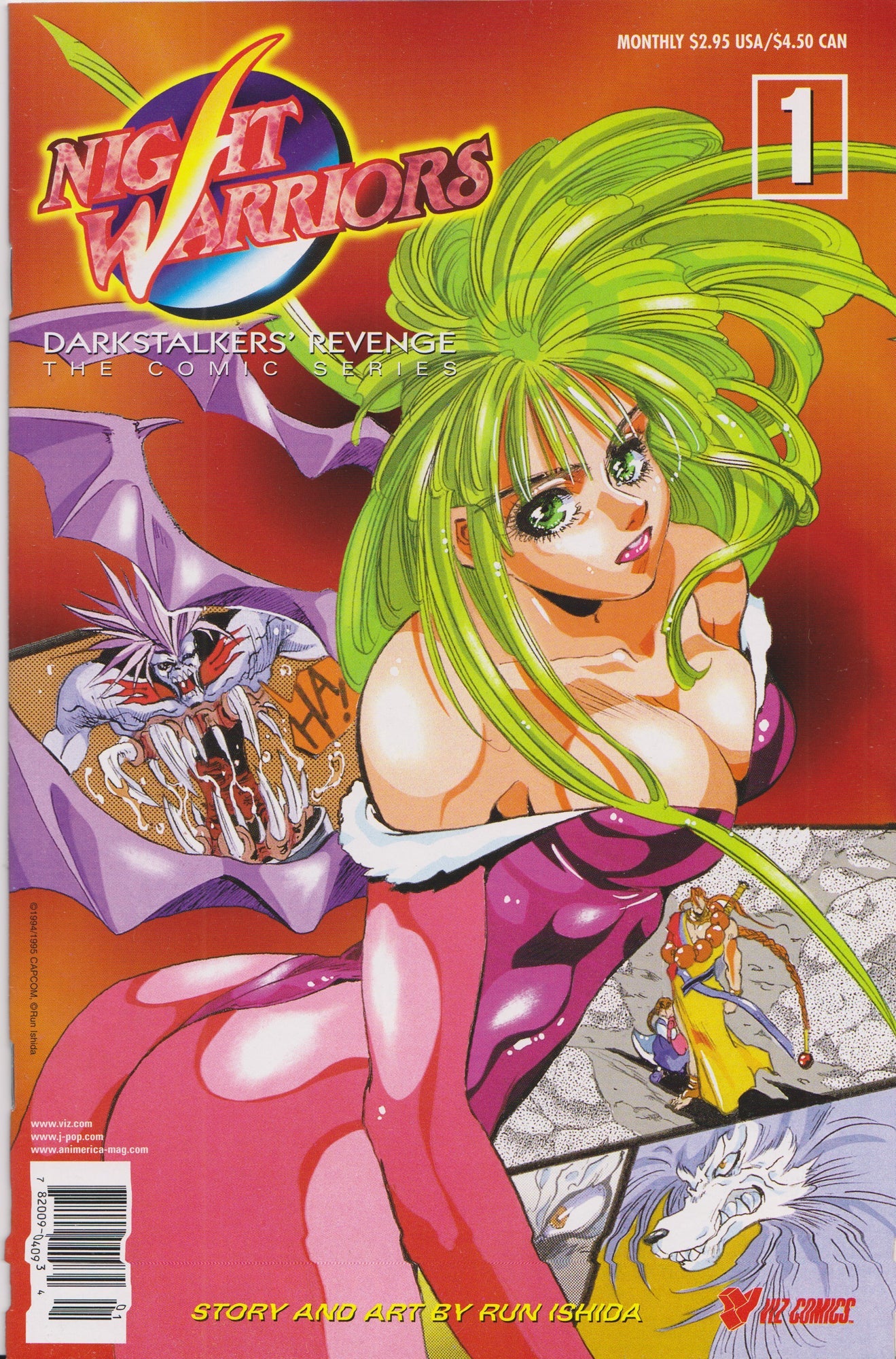 NIGHT WARRIORS: DARKSTALKERS REVENGE #1 COMIC BOOK ~ VIZ Comics