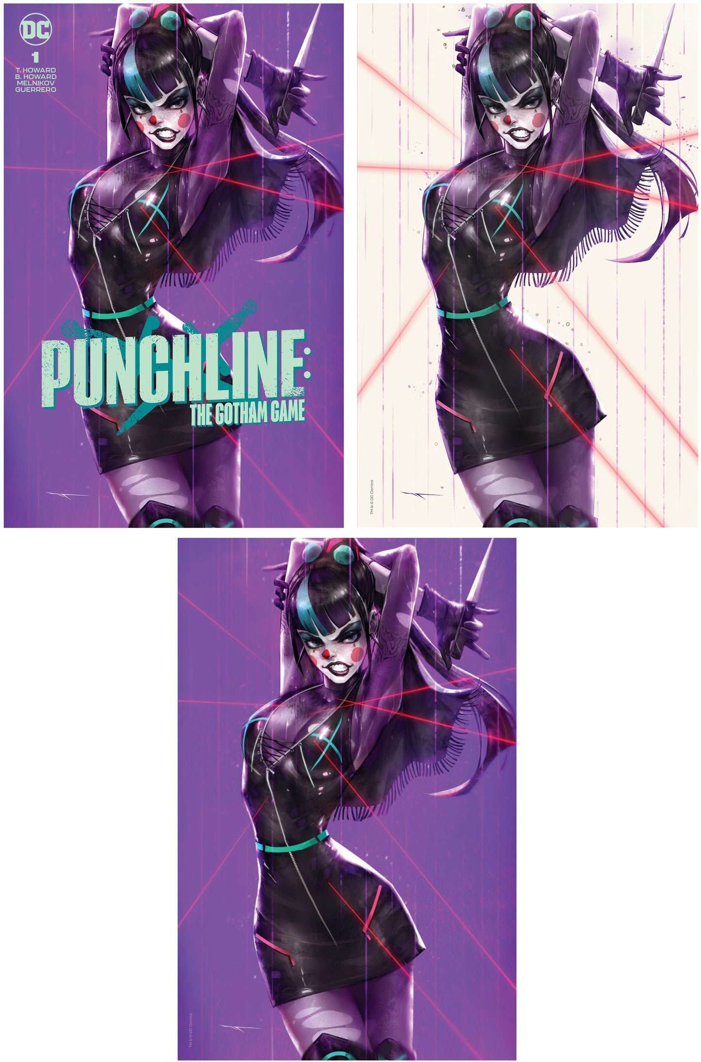 PUNCHLINE: THE GOTHAM GAME #1 (IVAN TAO EXCLUSIVE TRADE/VIRGIN/FOIL VARIANT COMIC BOOK SET)